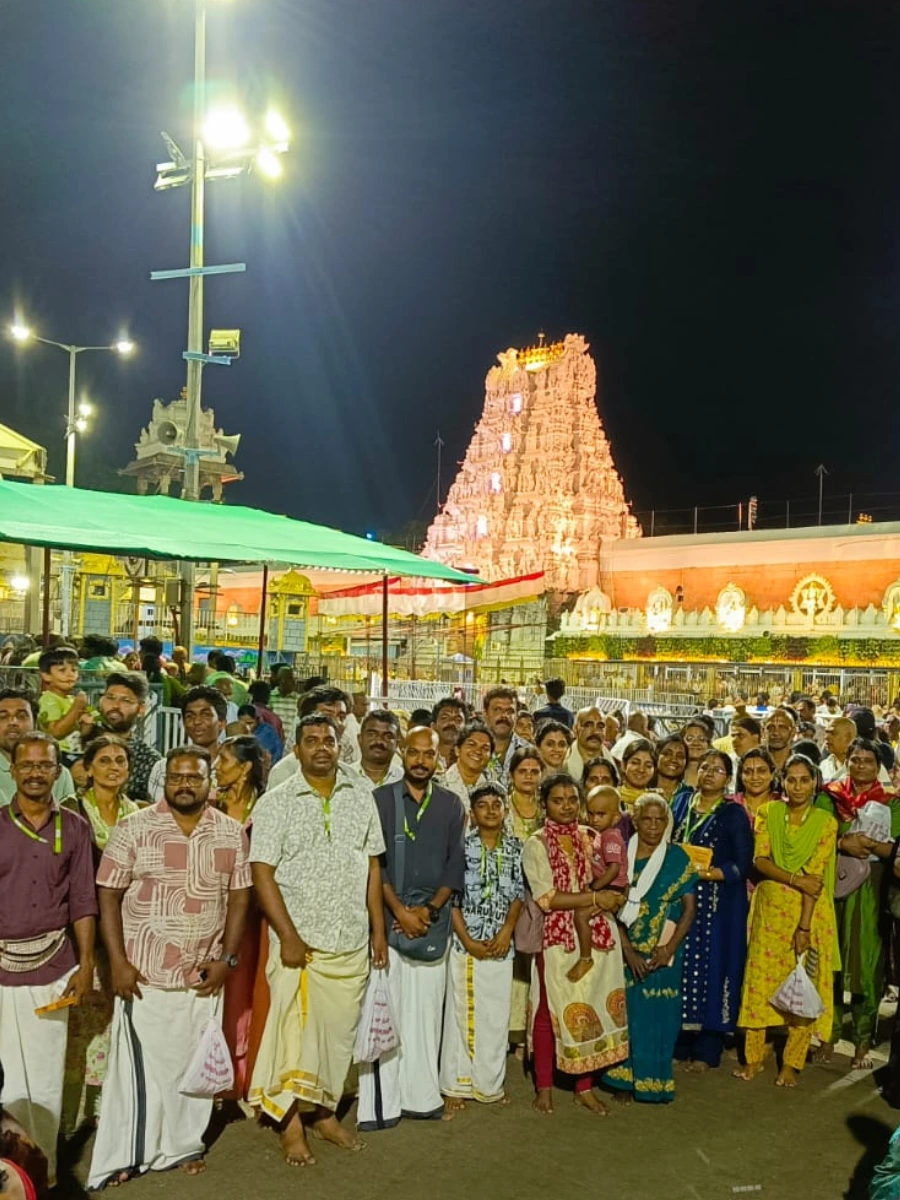 Green Tree pilgrims at Tirupati